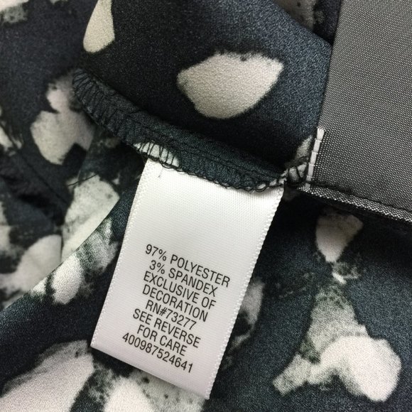 Like new!! Simply Vera Vera Wang Dress L Black White Sleeveless Elastic Wasit - Picture 10 of 14